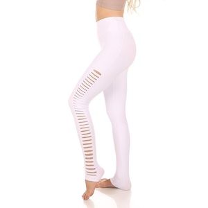 NWT Mika Yoga Wear White “Celeste” Leggings XS/S